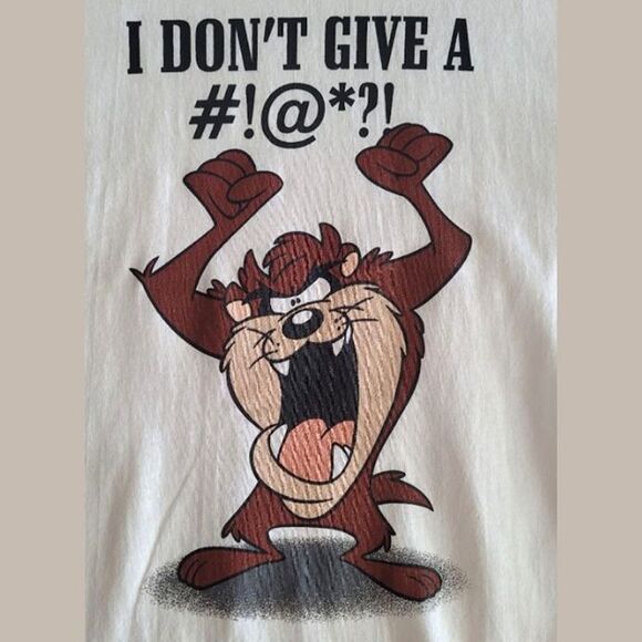 New Without Tags Boys Taz Tasmanian Devil Graphic Tee Kids Small - White Cartoon - Picture 2 of 9